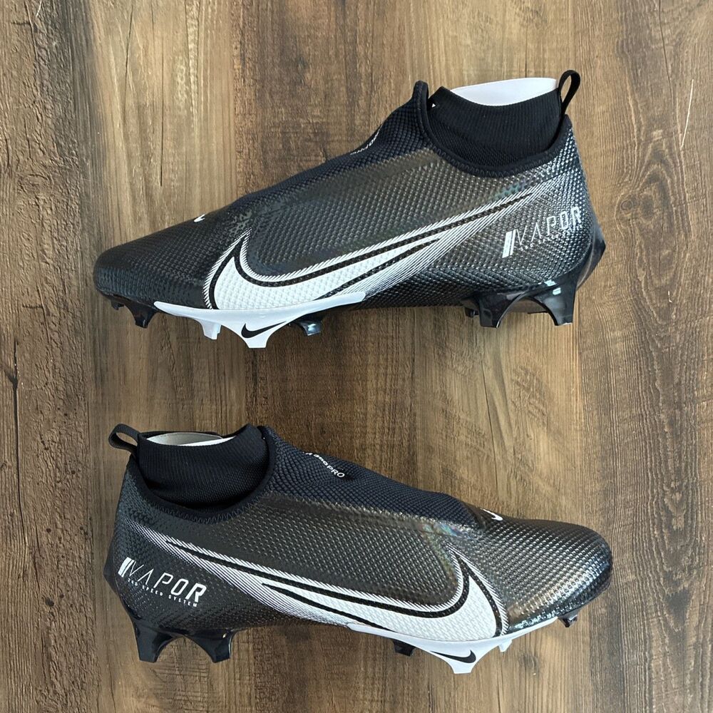 Nike Vapor Edge Pro 360 Black White Men Size 13 Wide Football Cleats CV6348-001